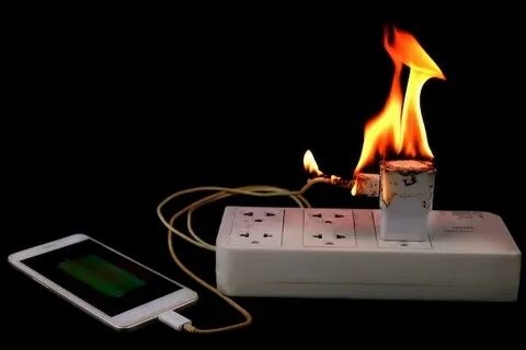 Зарядка для гаджетов может стать причиной пожара!. Зарядка для гаджетов может стать причиной пожара!.